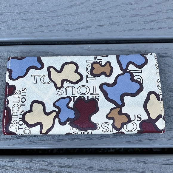 TOUS Leather Wallet Multicolor NWOT - Picture 3 of 8